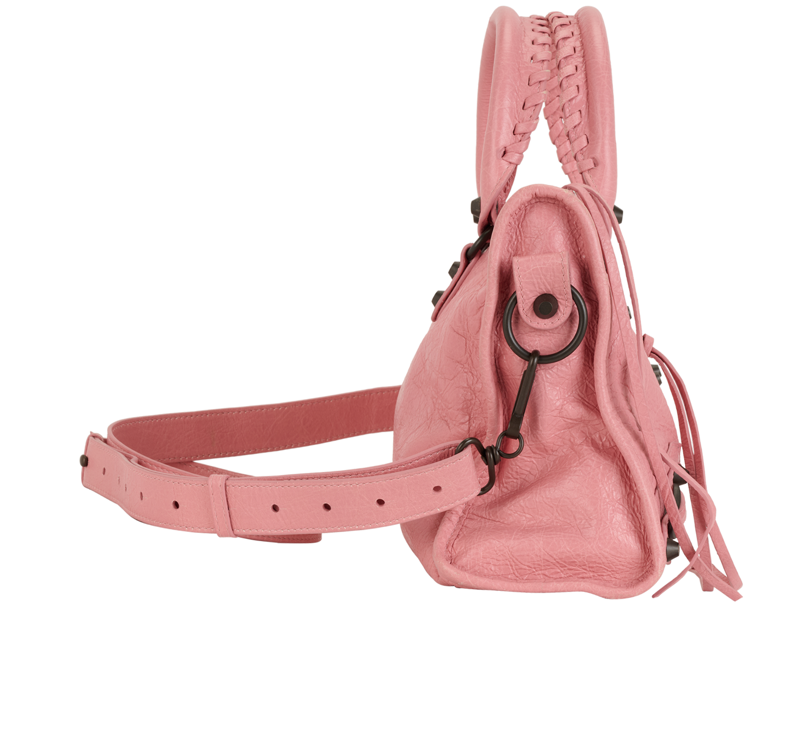 Small Le City, &pound;720, Handbags, Pink, Leather, Side view